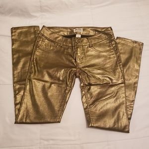 Gold Metallic Pants